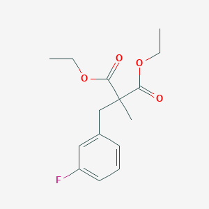 molecular formula C15H19FO4 B6598479 1,3-diethyl 2-[(3-fluorophenyl)methyl]-2-methylpropanedioate CAS No. 1443980-96-8