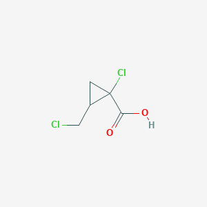 1-chloro-2-(chloromethyl)cyclopropane-1-carboxylic acid