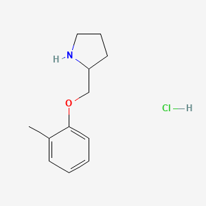 molecular formula C12H18ClNO B6598518 2-[(2-methylphenoxy)methyl]pyrrolidine hydrochloride CAS No. 1803601-12-8