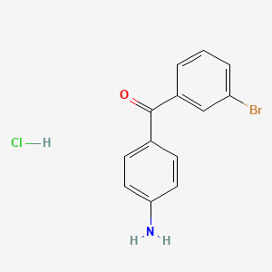 molecular formula C13H11BrClNO B6598526 4-(3-bromobenzoyl)aniline hydrochloride CAS No. 1803581-62-5