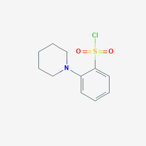 molecular formula C11H14ClNO2S B6598544 2-(piperidin-1-yl)benzene-1-sulfonyl chloride CAS No. 1402078-01-6