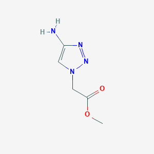molecular formula C5H8N4O2 B6598580 methyl 2-(4-amino-1H-1,2,3-triazol-1-yl)acetate CAS No. 1368185-68-5
