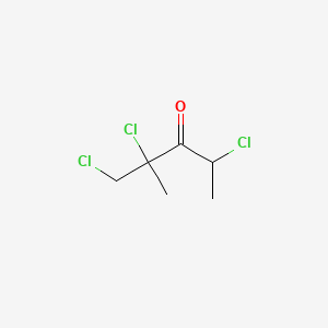 molecular formula C6H9Cl3O B6598611 1,2,4-trichloro-2-methylpentan-3-one CAS No. 145556-04-3