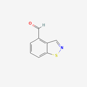molecular formula C8H5NOS B6598630 1,2-benzothiazole-4-carbaldehyde CAS No. 1379259-81-0