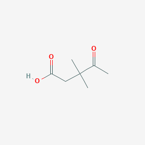 molecular formula C7H12O3 B6598635 3,3-dimethyl-4-oxopentanoic acid CAS No. 23461-67-8