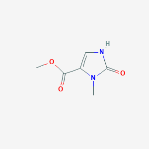 molecular formula C6H8N2O3 B6598639 methyl 3-methyl-2-oxo-2,3-dihydro-1H-imidazole-4-carboxylate CAS No. 17245-62-4