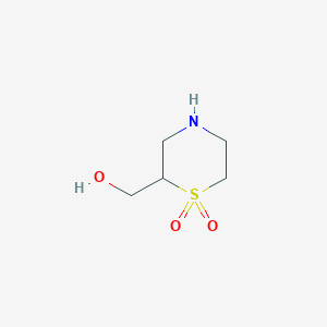 2-(hydroxymethyl)-1lambda6-thiomorpholine-1,1-dione