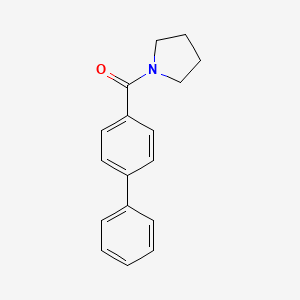 molecular formula C17H17NO B6598769 1-(4-phenylbenzoyl)pyrrolidine CAS No. 250739-41-4