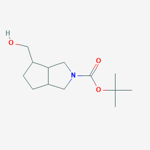 molecular formula C13H23NO3 B6598772 tert-Butyl 4-(hydroxymethyl)hexahydrocyclopenta[c]pyrrole-2(1H)-carboxylate CAS No. 1781984-45-9