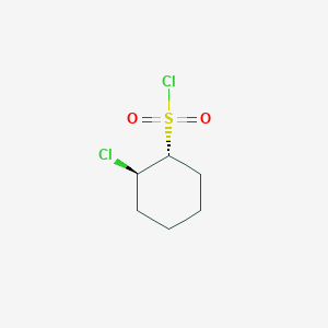 rac-(1R,2R)-2-chlorocyclohexane-1-sulfonyl chloride, trans