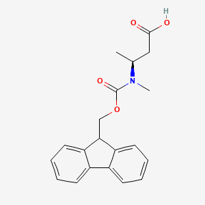 molecular formula C20H21NO4 B6598836 (3S)-3-({[(9H-芴-9-基)甲氧羰基}(甲基)氨基)丁酸 CAS No. 882183-85-9