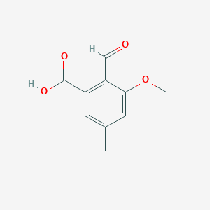 molecular formula C10H10O4 B6598842 2-formyl-3-methoxy-5-methylbenzoic acid CAS No. 275824-37-8