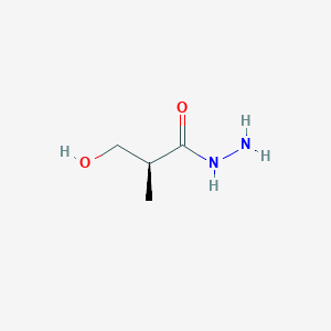molecular formula C4H10N2O2 B6598857 (2S)-3-hydroxy-2-methylpropanehydrazide CAS No. 26543-06-6