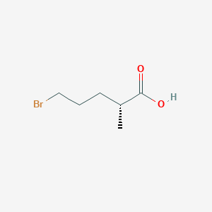molecular formula C6H11BrO2 B6598872 (2R)-5-bromo-2-methylpentanoic acid CAS No. 17142-61-9