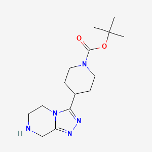 molecular formula C15H25N5O2 B6598886 tert-butyl 4-{5H,6H,7H,8H-[1,2,4]triazolo[4,3-a]pyrazin-3-yl}piperidine-1-carboxylate CAS No. 1794557-73-5