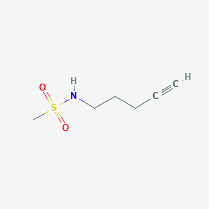 molecular formula C6H11NO2S B6598957 N-(pent-4-yn-1-yl)methanesulfonamide CAS No. 1699189-62-2