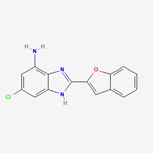 molecular formula C15H10ClN3O B6598959 2-(1-benzofuran-2-yl)-5-chloro-1H-1,3-benzodiazol-7-amine CAS No. 1916702-26-5