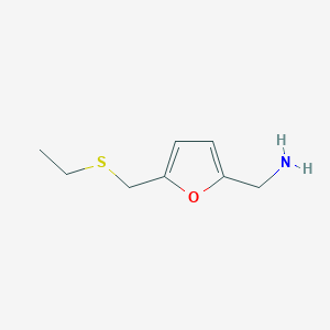 {5-[(ethylsulfanyl)methyl]furan-2-yl}methanamine