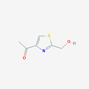 molecular formula C6H7NO2S B6598971 1-[2-(hydroxymethyl)-1,3-thiazol-4-yl]ethan-1-one CAS No. 1564881-83-9