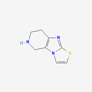 molecular formula C8H9N3S B6598972 5-thia-2,7,11-triazatricyclo[6.4.0.0,2,6]dodeca-1(8),3,6-triene CAS No. 933726-49-9