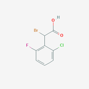 molecular formula C8H5BrClFO2 B6598982 2-bromo-2-(2-chloro-6-fluorophenyl)acetic acid CAS No. 1566855-97-7