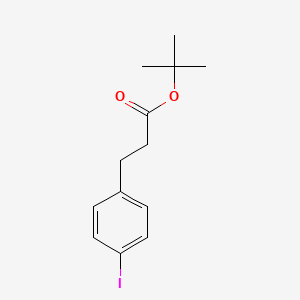 molecular formula C13H17IO2 B6598987 tert-butyl 3-(4-iodophenyl)propanoate CAS No. 162936-36-9