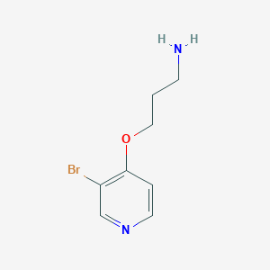 molecular formula C8H11BrN2O B6598989 3-[(3-bromopyridin-4-yl)oxy]propan-1-amine CAS No. 1289209-27-3