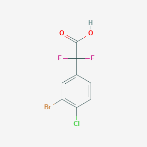 molecular formula C8H4BrClF2O2 B6599007 2-(3-bromo-4-chlorophenyl)-2,2-difluoroacetic acid CAS No. 1784906-27-9