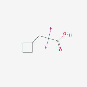 molecular formula C7H10F2O2 B6599034 3-cyclobutyl-2,2-difluoropropanoic acid CAS No. 1780905-32-9