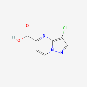 molecular formula C7H4ClN3O2 B6599059 3-chloropyrazolo[1,5-a]pyrimidine-5-carboxylic acid CAS No. 1781033-83-7