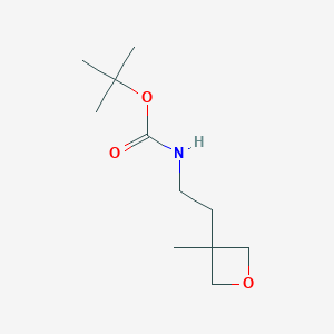 molecular formula C11H21NO3 B6599083 tert-butyl N-[2-(3-methyloxetan-3-yl)ethyl]carbamate CAS No. 1785229-94-8