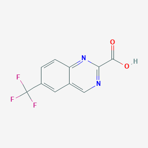 molecular formula C10H5F3N2O2 B6599094 6-(trifluoromethyl)quinazoline-2-carboxylic acid CAS No. 1784983-74-9