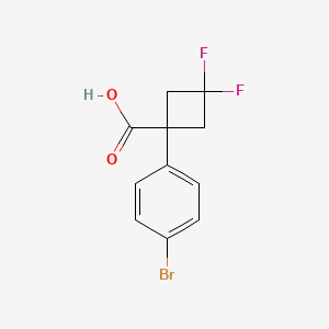 molecular formula C11H9BrF2O2 B6599131 1-(4-bromophenyl)-3,3-difluorocyclobutane-1-carboxylic acid CAS No. 1781079-28-4
