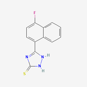 molecular formula C12H8FN3S B6599143 5-(4-fluoronaphthalen-1-yl)-4H-1,2,4-triazole-3-thiol CAS No. 1937556-03-0