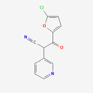 3-(5-chlorofuran-2-yl)-3-oxo-2-(pyridin-3-yl)propanenitrile