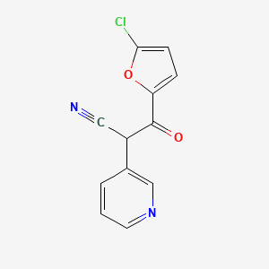 molecular formula C12H7ClN2O2 B6599177 3-(5-chlorofuran-2-yl)-3-oxo-2-(pyridin-3-yl)propanenitrile CAS No. 1977806-10-2