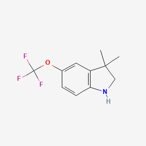 3,3-dimethyl-5-(trifluoromethoxy)-2,3-dihydro-1H-indole