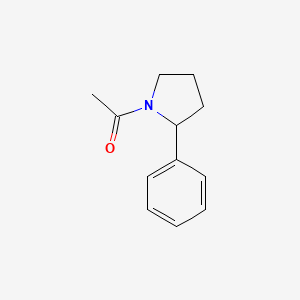 molecular formula C12H15NO B6599183 1-(2-苯基吡咯烷-1-基)乙烷-1-酮 CAS No. 328533-94-4
