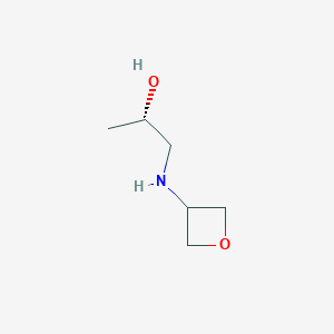 molecular formula C6H13NO2 B6599190 (2S)-1-[(oxetan-3-yl)amino]propan-2-ol CAS No. 1689956-55-5