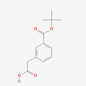 molecular formula C13H16O4 B6599200 2-{3-[(tert-butoxy)carbonyl]phenyl}acetic acid CAS No. 342624-55-9