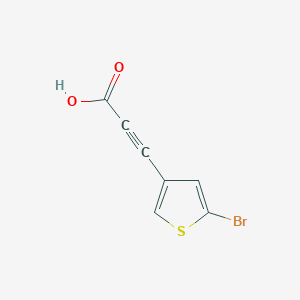 3-(5-bromothiophen-3-yl)prop-2-ynoic acid