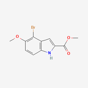 molecular formula C11H10BrNO3 B6599276 methyl 4-bromo-5-methoxy-1H-indole-2-carboxylate CAS No. 190650-08-9