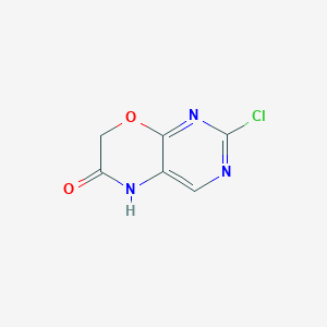 molecular formula C6H4ClN3O2 B6599289 2-chloro-5H,6H,7H-pyrimido[4,5-b][1,4]oxazin-6-one CAS No. 1694761-81-3