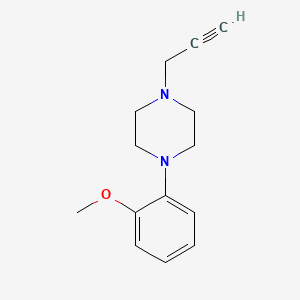 molecular formula C14H18N2O B6599295 1-(2-Methoxyphenyl)-4-propargylpiperazine CAS No. 21057-44-3