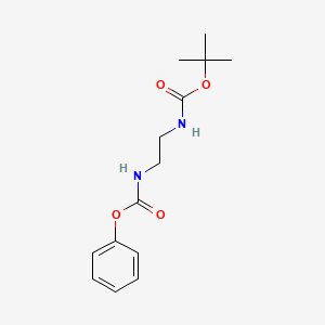 molecular formula C14H20N2O4 B6599314 phenyl N-(2-{[(tert-butoxy)carbonyl]amino}ethyl)carbamate CAS No. 1354968-22-1