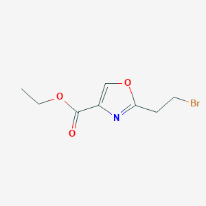 molecular formula C8H10BrNO3 B6599322 ethyl 2-(2-bromoethyl)-1,3-oxazole-4-carboxylate CAS No. 620973-38-8