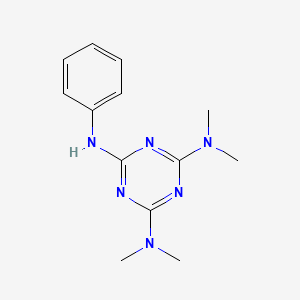 molecular formula C13H18N6 B6599331 N,N,N',N'-Tetramethyl-N''-phenyl-[1,3,5]triazine-2,4,6-triamine CAS No. 63914-41-0