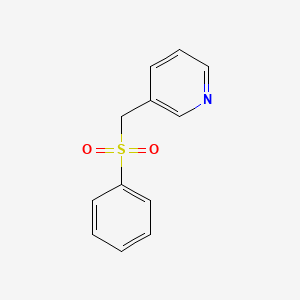 molecular formula C12H11NO2S B6599339 3-[(Phenylsulfonyl)methyl]pyridine CAS No. 1620-51-5