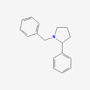 molecular formula C17H19N B6599344 1-benzyl-2-phenylpyrrolidine CAS No. 1025-56-5