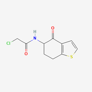 molecular formula C10H10ClNO2S B6599349 2-Chloro-N-(4,5,6,7-tetrahydro-4-oxobenzo[b]thien-5-yl)acetamide CAS No. 444559-56-2